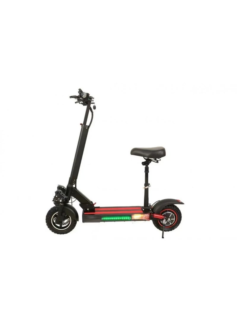 48V Electric Scooter – 500W Motor | Dual Front LED Headlights | 12Ah Battery | 3 Speed Modes | Front & Rear Suspension | 10-Inch Desert Tires | Foldable | Digital Display - Image 2